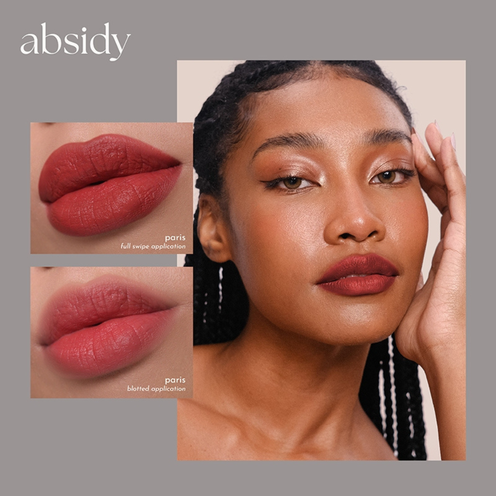 Absidy Beauty Cashmere Kiss Matte Lipstick Heart Evangelista Swatches Lips Arm Swatches Paris