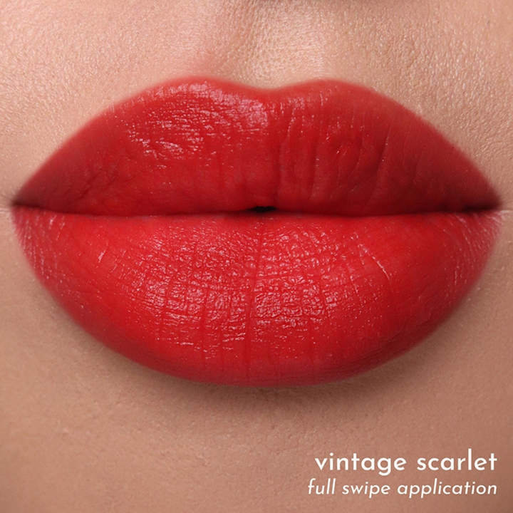 Absidy Beauty Cashmere Kiss Matte Lipstick Heart Evangelista Swatches Lips Arm Swatches Vintage Scarlet