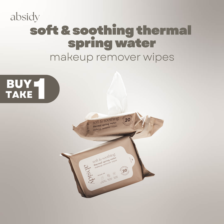 Absidy Soft & Soothing Thermal Spring Water Makeup Remover Wipes 