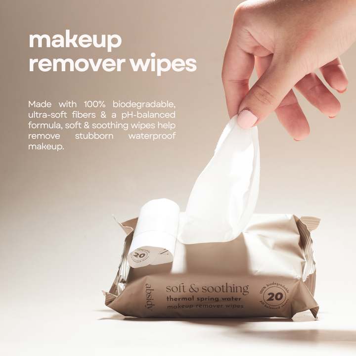 Absidy Soft & Soothing Thermal Spring Water Makeup Remover Wipes 