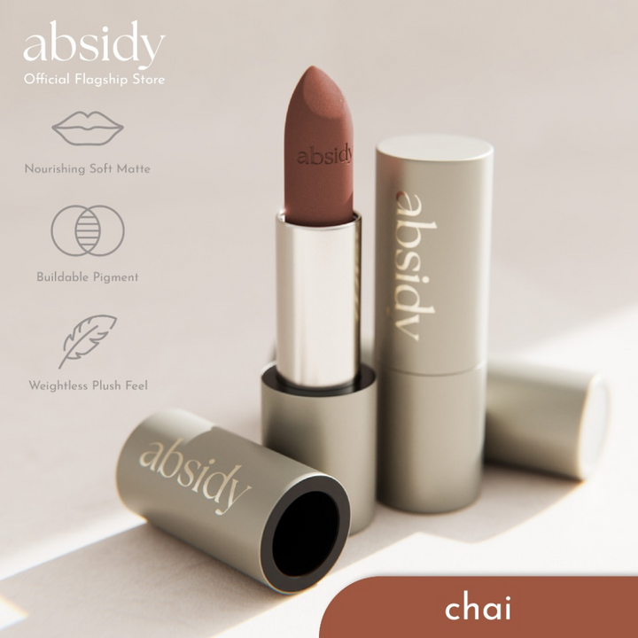 Absidy Beauty Cashmere Kiss Matte Lipstick Heart Evangelista Swatches Lips Arm Swatches Chai