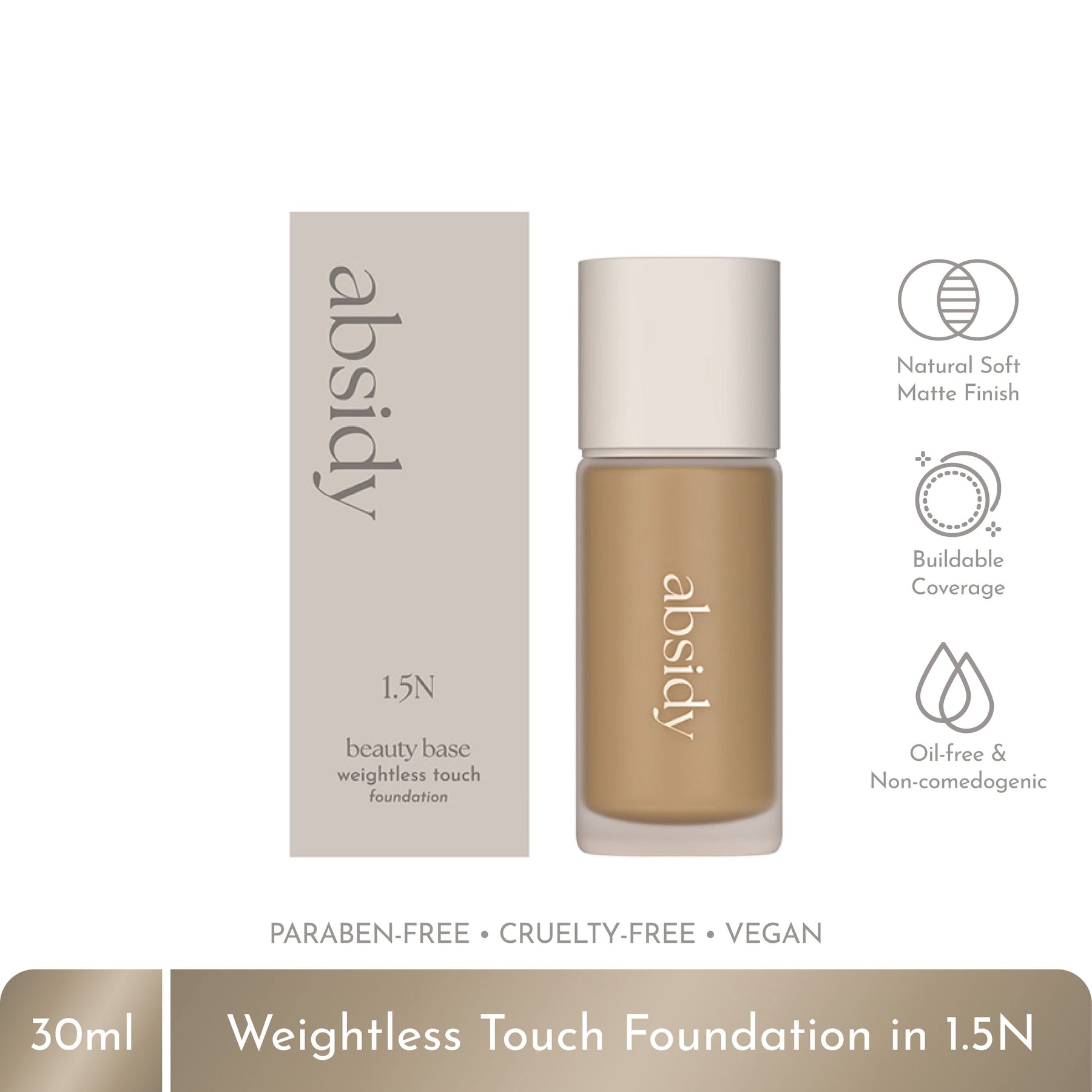 Absidy Absidy Beauty Beauty Base Weightless Touch Foundation – PNY BEAUTY