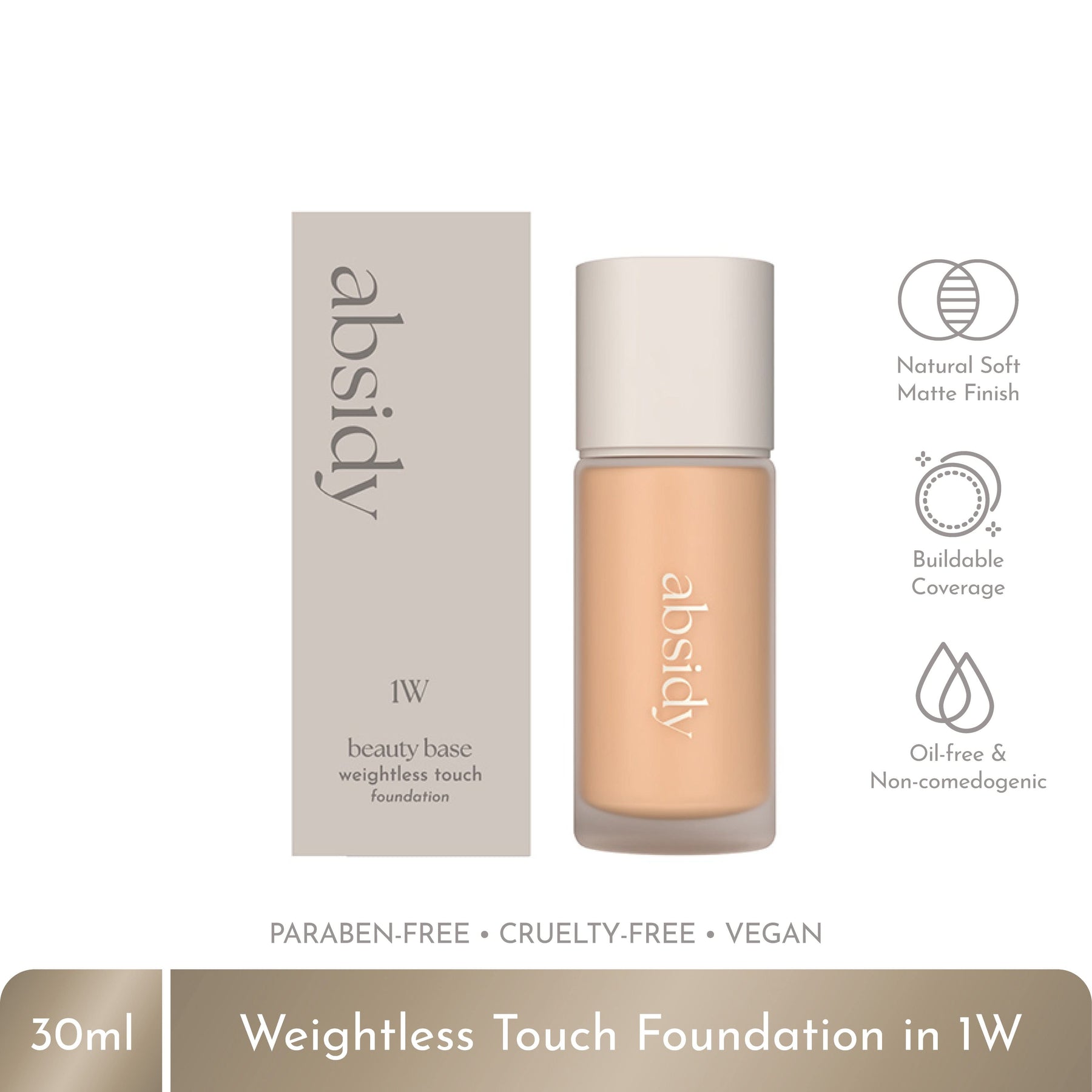 Absidy Absidy Beauty Beauty Base Weightless Touch Foundation – PNY BEAUTY