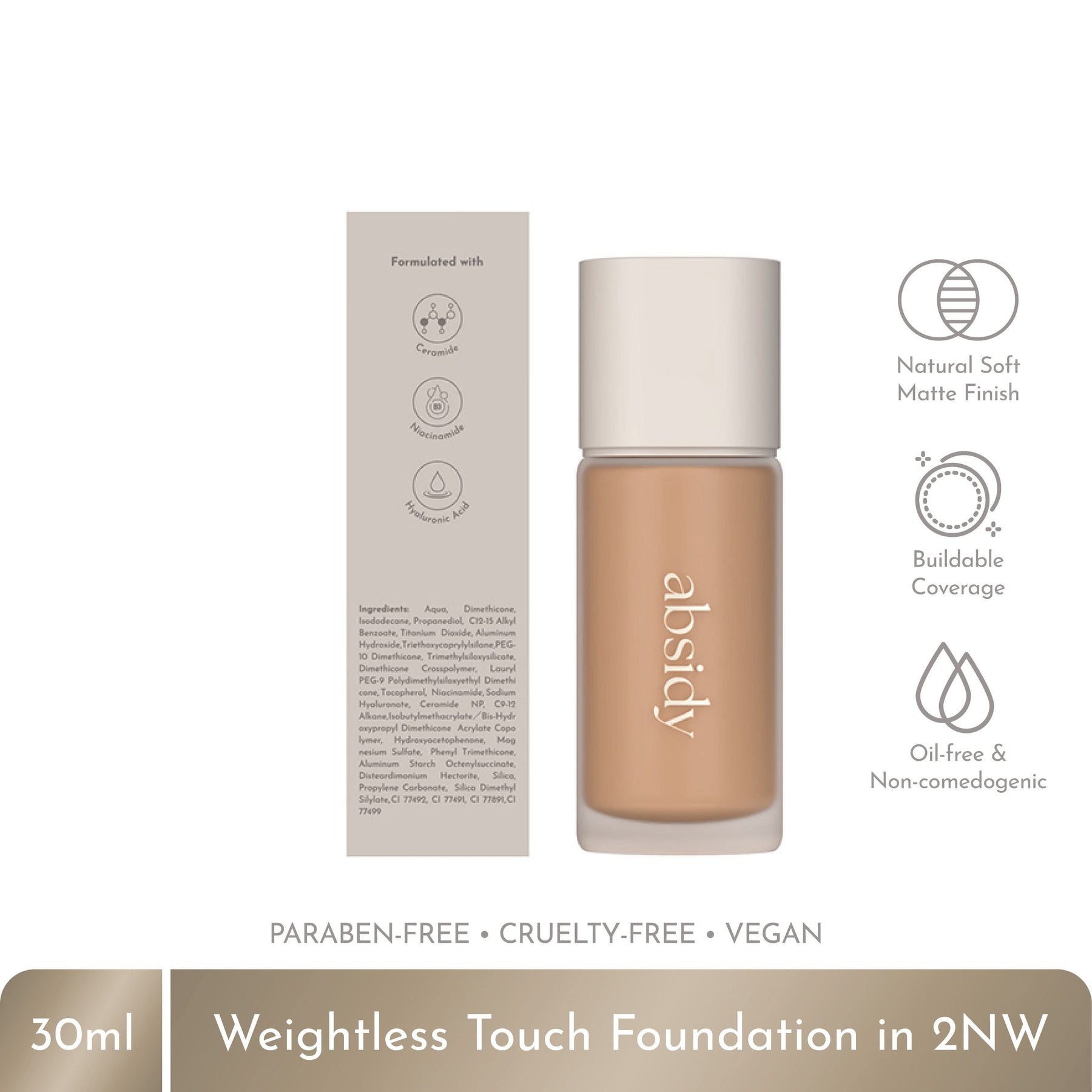Absidy Absidy Beauty Beauty Base Weightless Touch Foundation – PNY BEAUTY