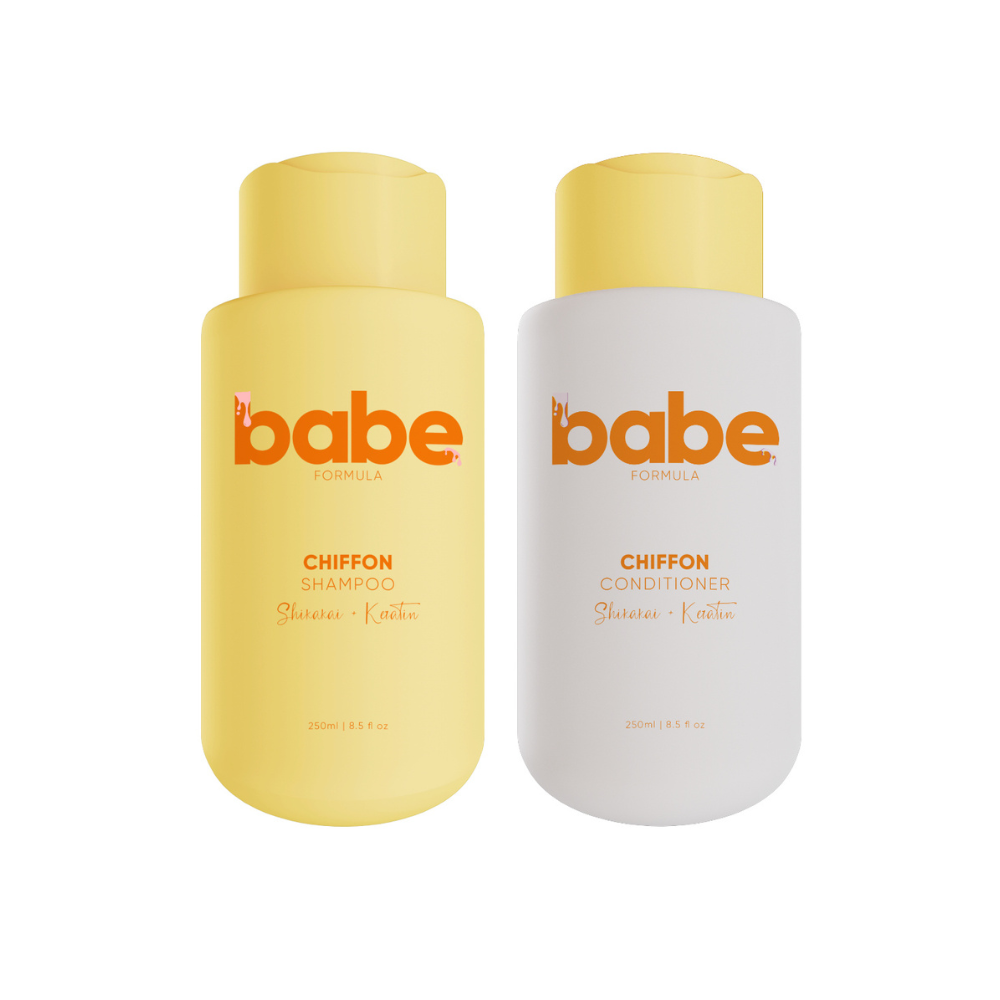 Babe Formula Chiffon Shampoo and Conditioner - Shikakai + Keratin