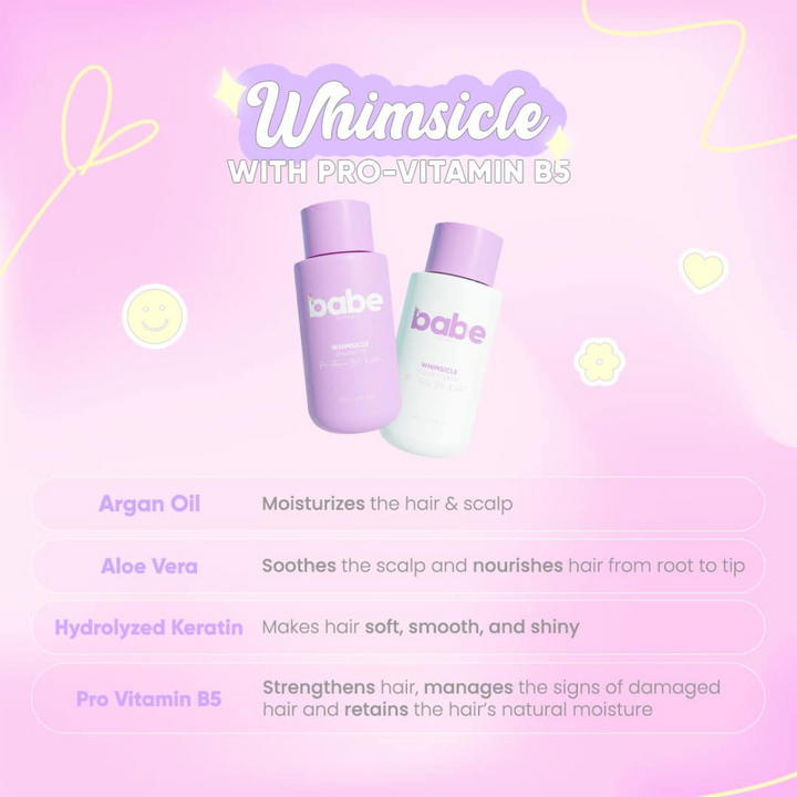 Babe Formula Whimsicle Shampoo and Conditioner - Pro-vitamins B5 + Keratin