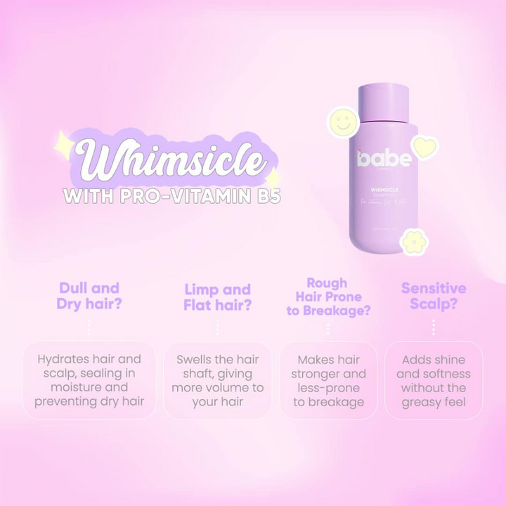 Babe Formula Whimsicle Shampoo and Conditioner - Pro-vitamins B5 + Keratin
