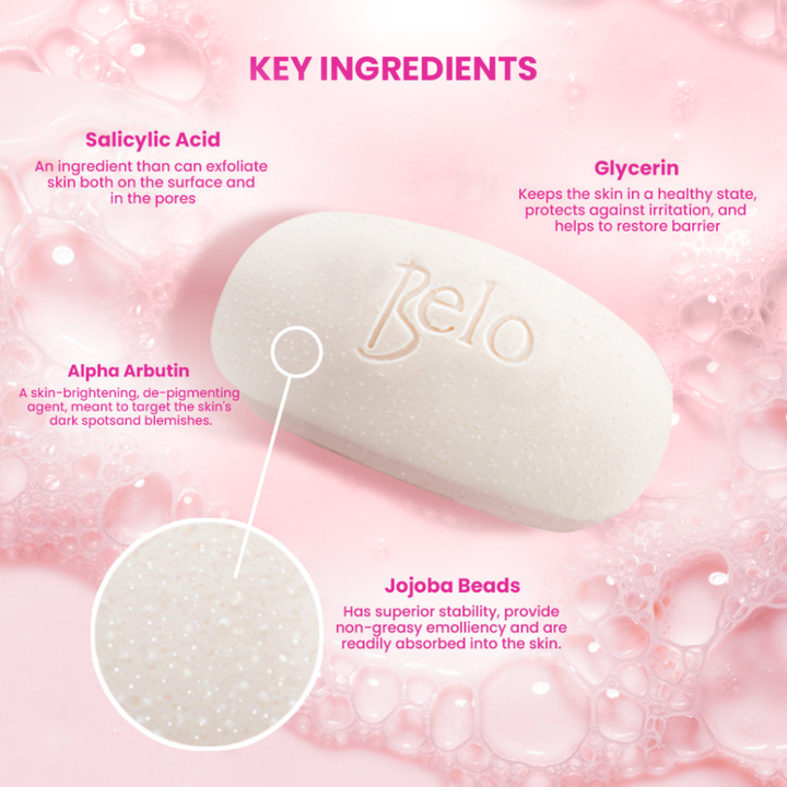 Belo Essentials Smoothening Whitening Body Bar 3 bars x 90g
