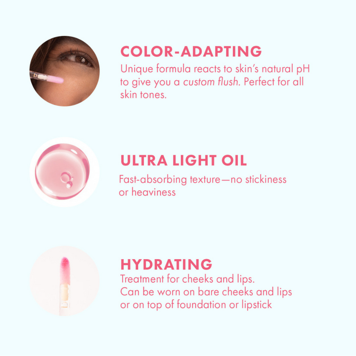Color Adapting Lip and Cheek Oil