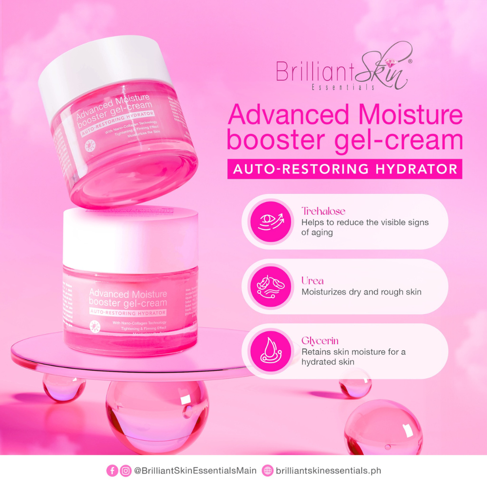 Brilliant Skin Essentials Advanced Moisture Booster Gel Cream Auto-Restoring Hydrator 50g