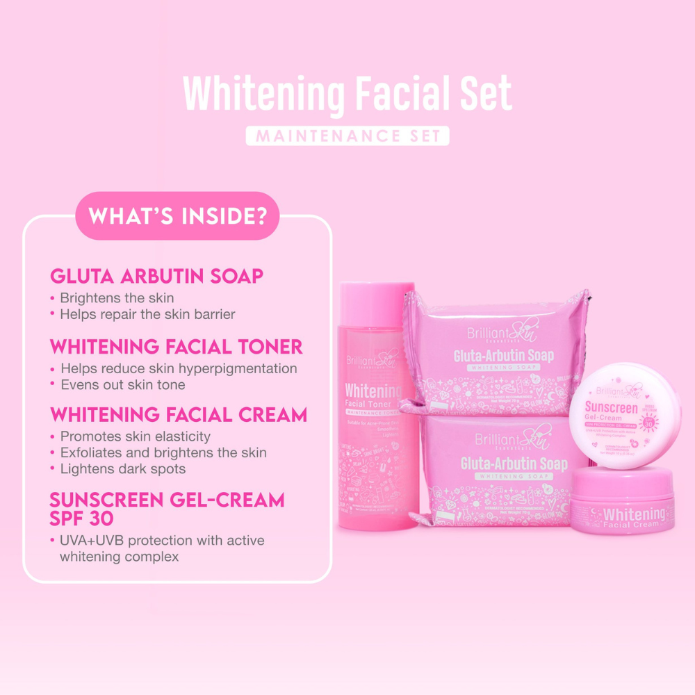 Brilliant Skin Essentials Whitening Facial Set - Maintenance Set
