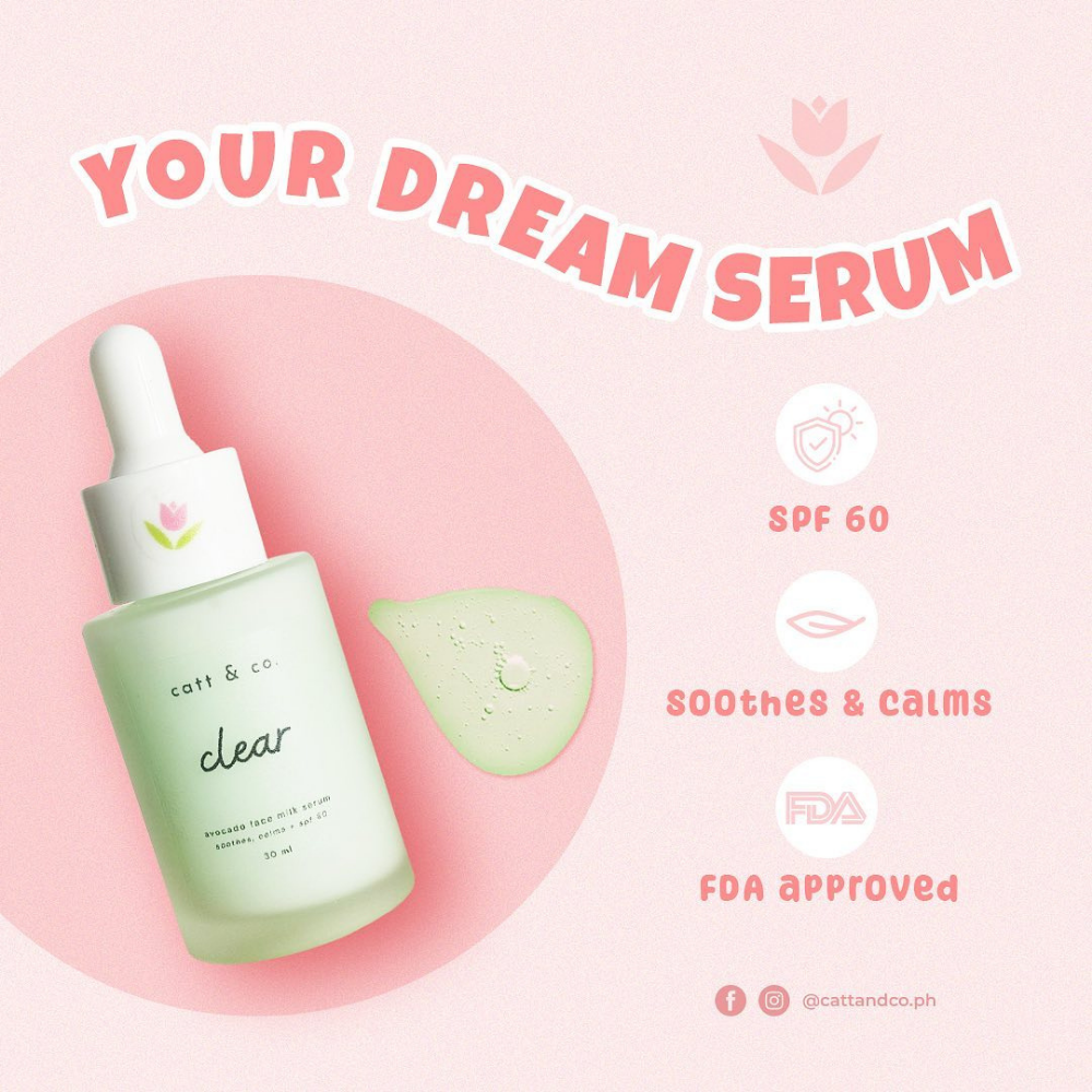 Catt and Co Clear Face Serum - Soothes and Calms
