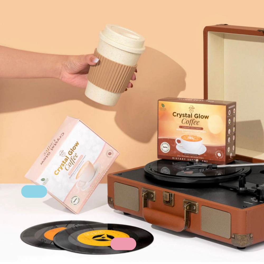 JRK Dream Crystal Glow Coffee Caramel Macchiato Drink