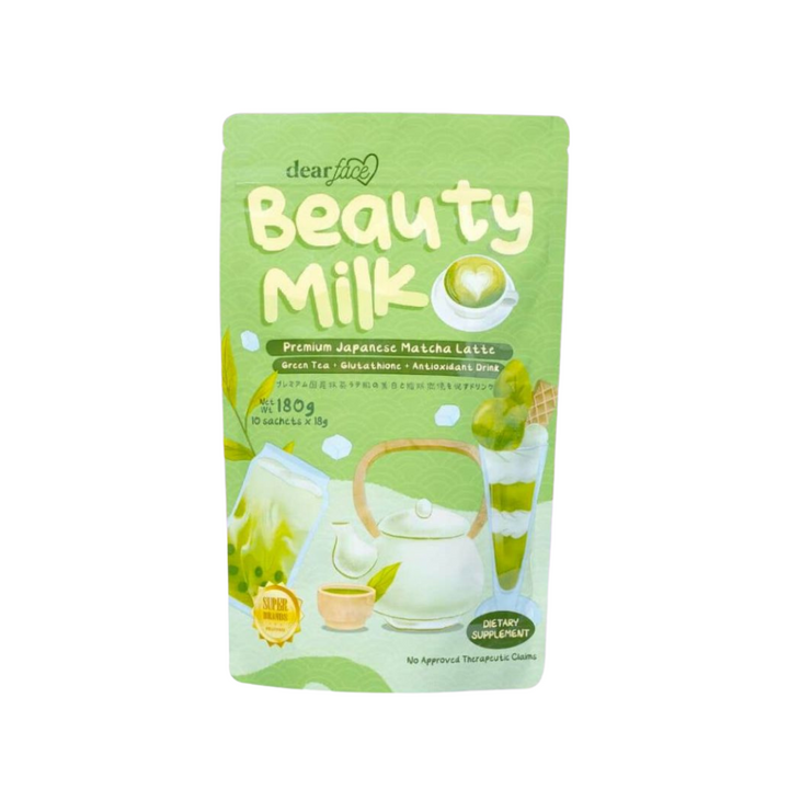 Dear Face Beauty Milk Premium Japanese Matcha Latte - Antioxidant Drink