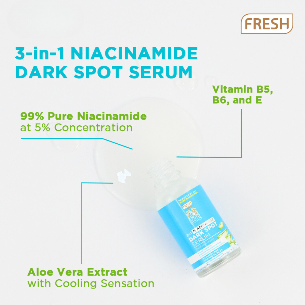 Jeju Aloe Ice 3 in 1 Niacinamide Dark Spot Serum