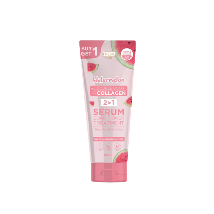 Fresh Hairlab Watermelon Double Boost Collagen 2 in 1 Serum Conditioner Treatment 200ml