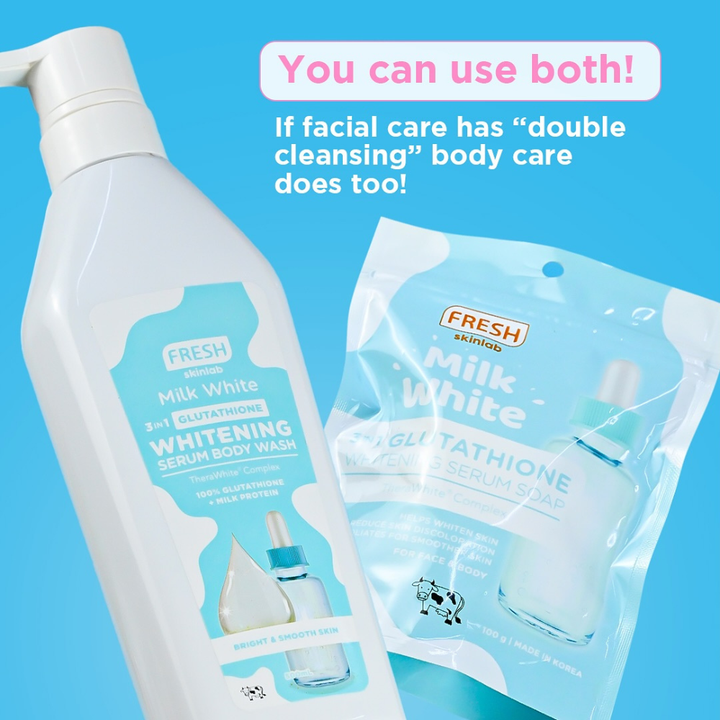 Milk White 3 in 1 Glutathione Whitening Serum Soap