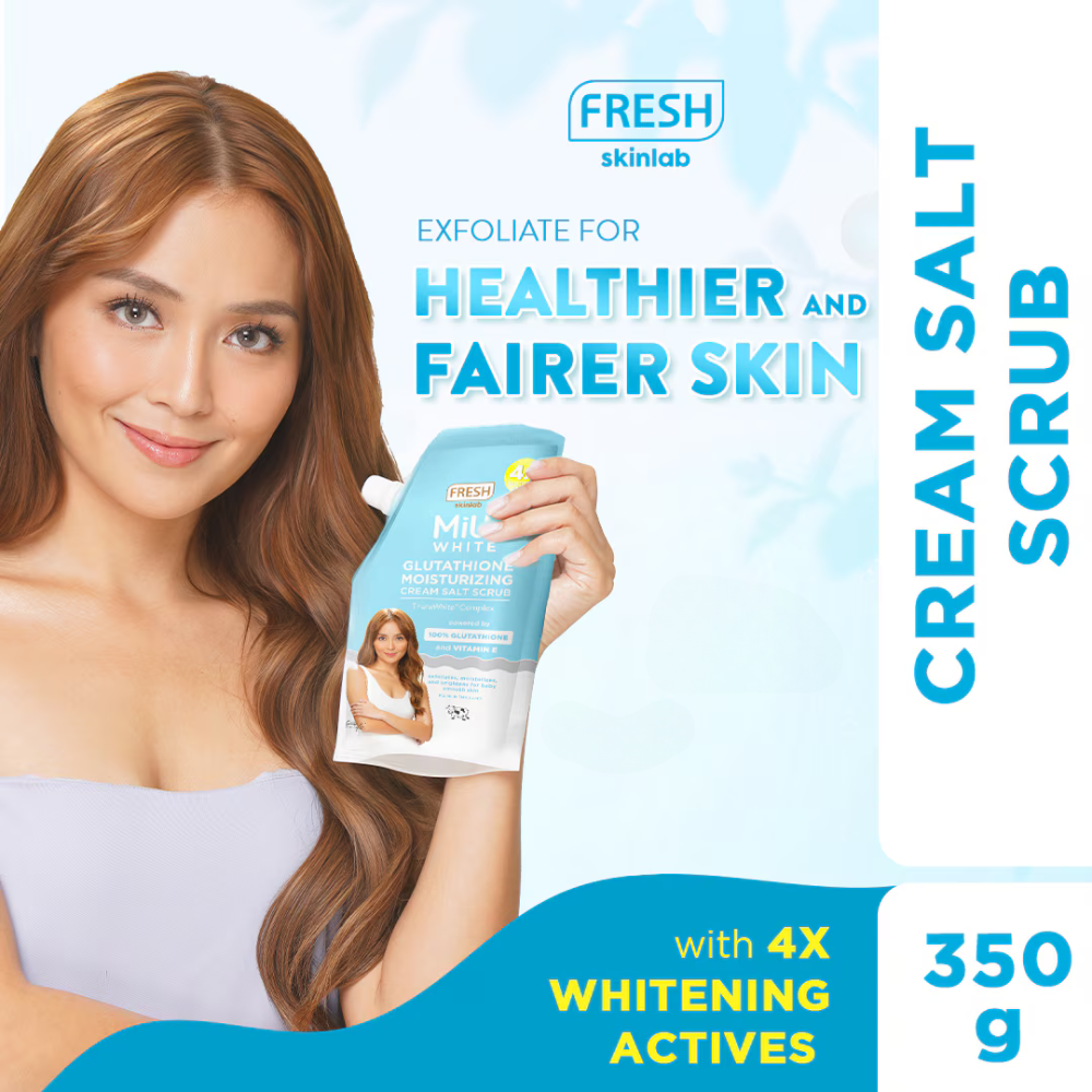 Fresh Skinlab Milk White Glutaboost Moisturizing Cream Salt Scrub 300g Kathryn Bernardo