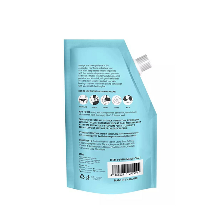 Fresh Skinlab Milk White Glutaboost Moisturizing Cream Salt Scrub 300g Kathryn Bernardo