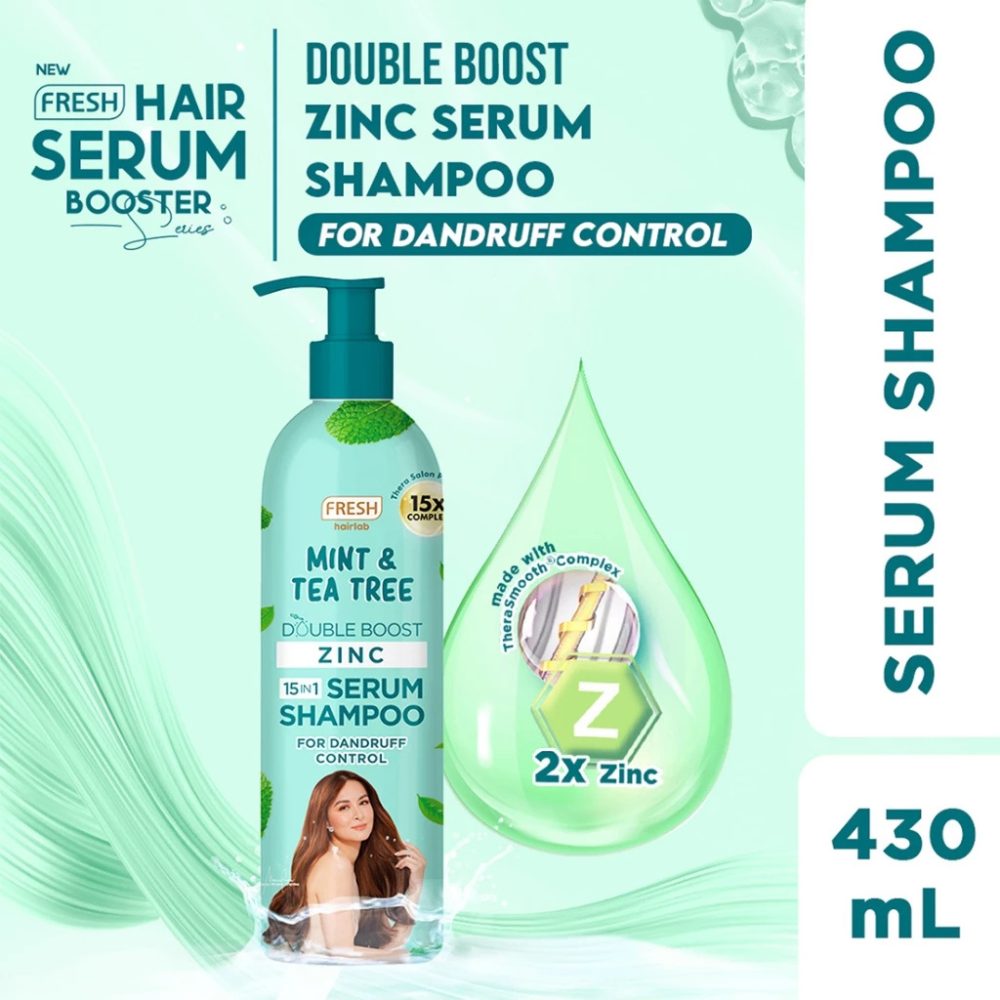 Fresh Hairlab Mint and Tea Tree 15 in 1 Serum Shampoo for Dandruff Control 430ml