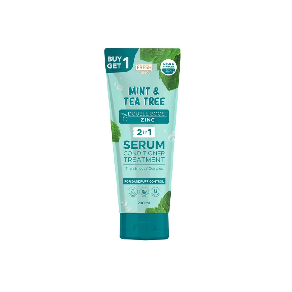Fresh Hairlab Mint and Tea Tree 2 in 1 Serum Conditioner Treatment 200ml x 2