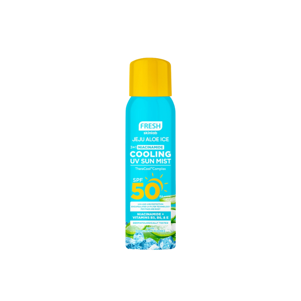 Fresh Philippines Skinlab Jeju Aloe Ice 3 in 1 Niacinamide Cooling UV Sun Mist SPF50 PA++++ 100ml
