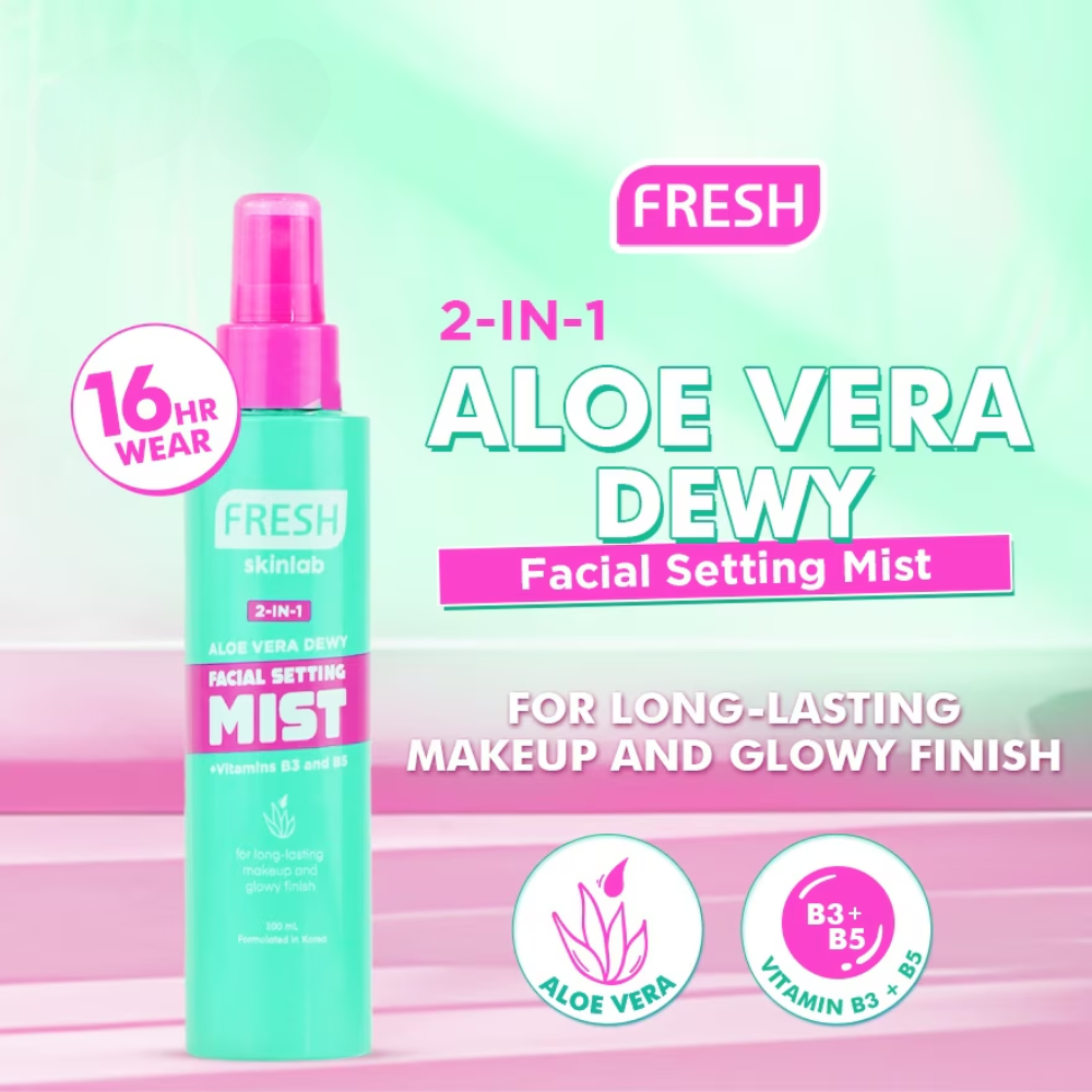 Fresh Philippines Skinlab 2-in-1 Aloe Vera Dewy Facial Setting Mist 100ml