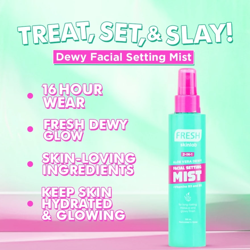 Fresh Philippines Skinlab 2-in-1 Aloe Vera Dewy Facial Setting Mist 100ml