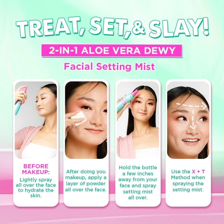 Fresh Philippines Skinlab 2-in-1 Aloe Vera Dewy Facial Setting Mist 100ml