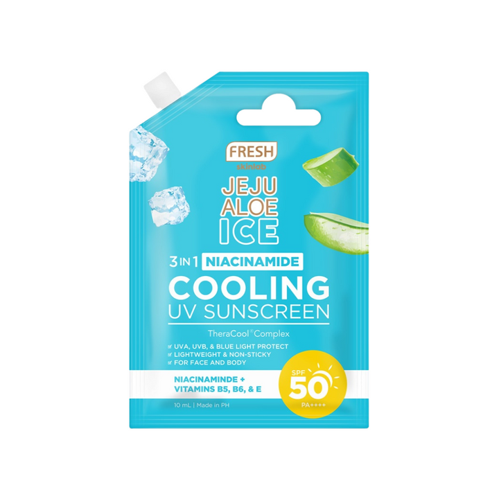 Fresh Skinlab Philippines Jeju Aloe Ice 3 in 1 Niacinamide Cooling UV Sunscreen Sachet