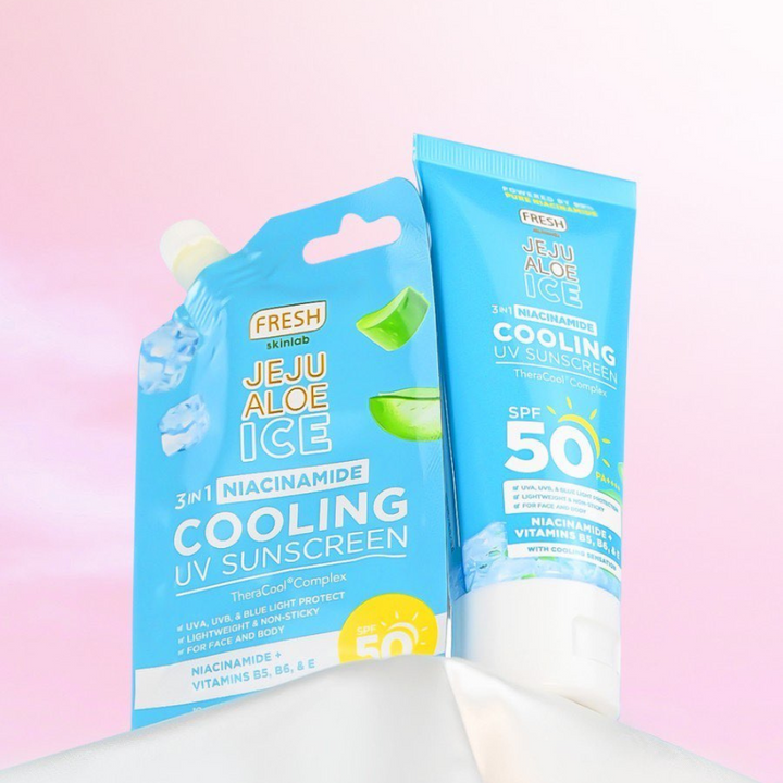 Fresh Skinlab Philippines Jeju Aloe Ice 3 in 1 Niacinamide Cooling UV Sunscreen Sachet
