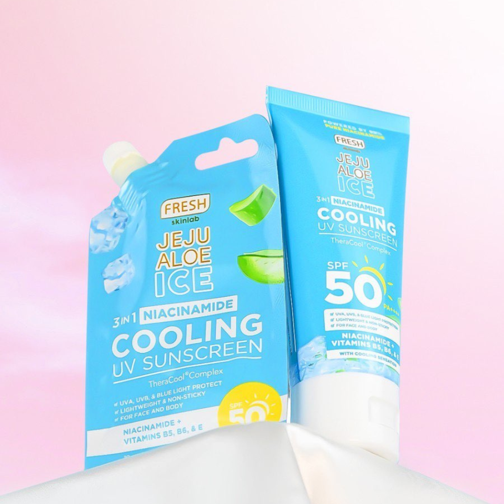 Fresh Skinlab Philippines Jeju Aloe Ice 3 in 1 Niacinamide Cooling UV Sunscreen Sachet