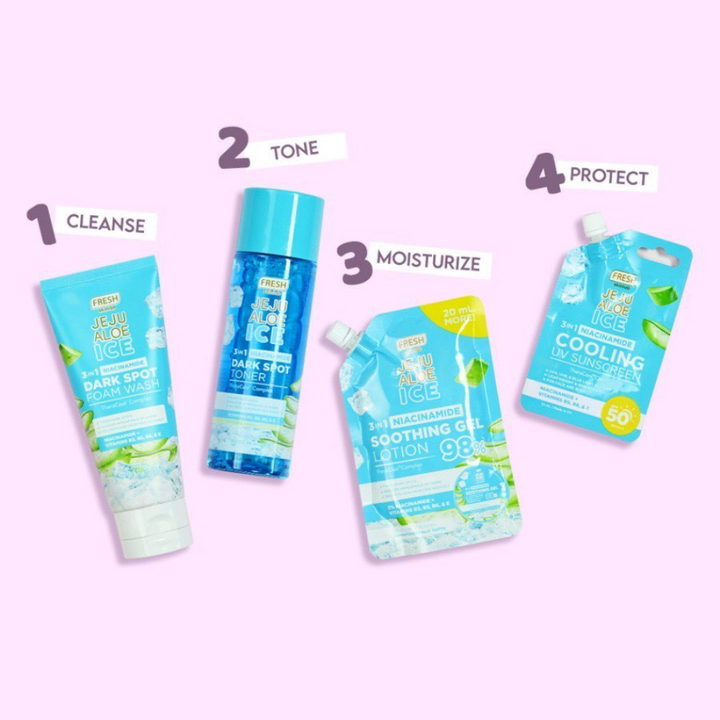 Fresh Skinlab Philippines Jeju Aloe Ice 3 in 1 Niacinamide Cooling UV Sunscreen Sachet