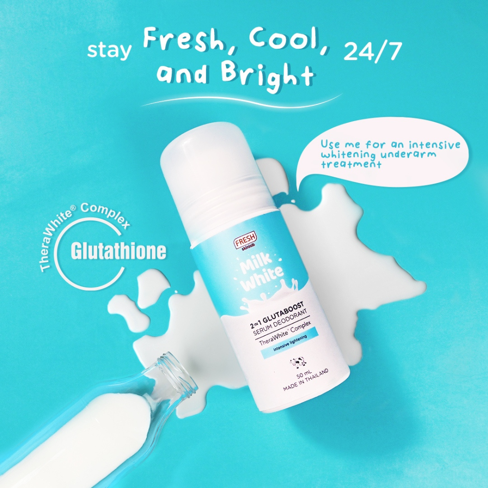 Fresh Philippines Skinlab Milk White 2 in 1 Glutaboost Serum Deodorant