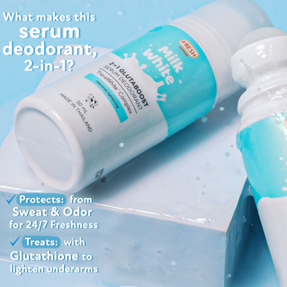 Fresh Philippines Milk White 2 in 1 Glutaboost Serum Deodorant PNY BEAUTY Fresh Philippines Milk White 2 in 1 Glutaboost Serum Deodorant PNY BEAUTY