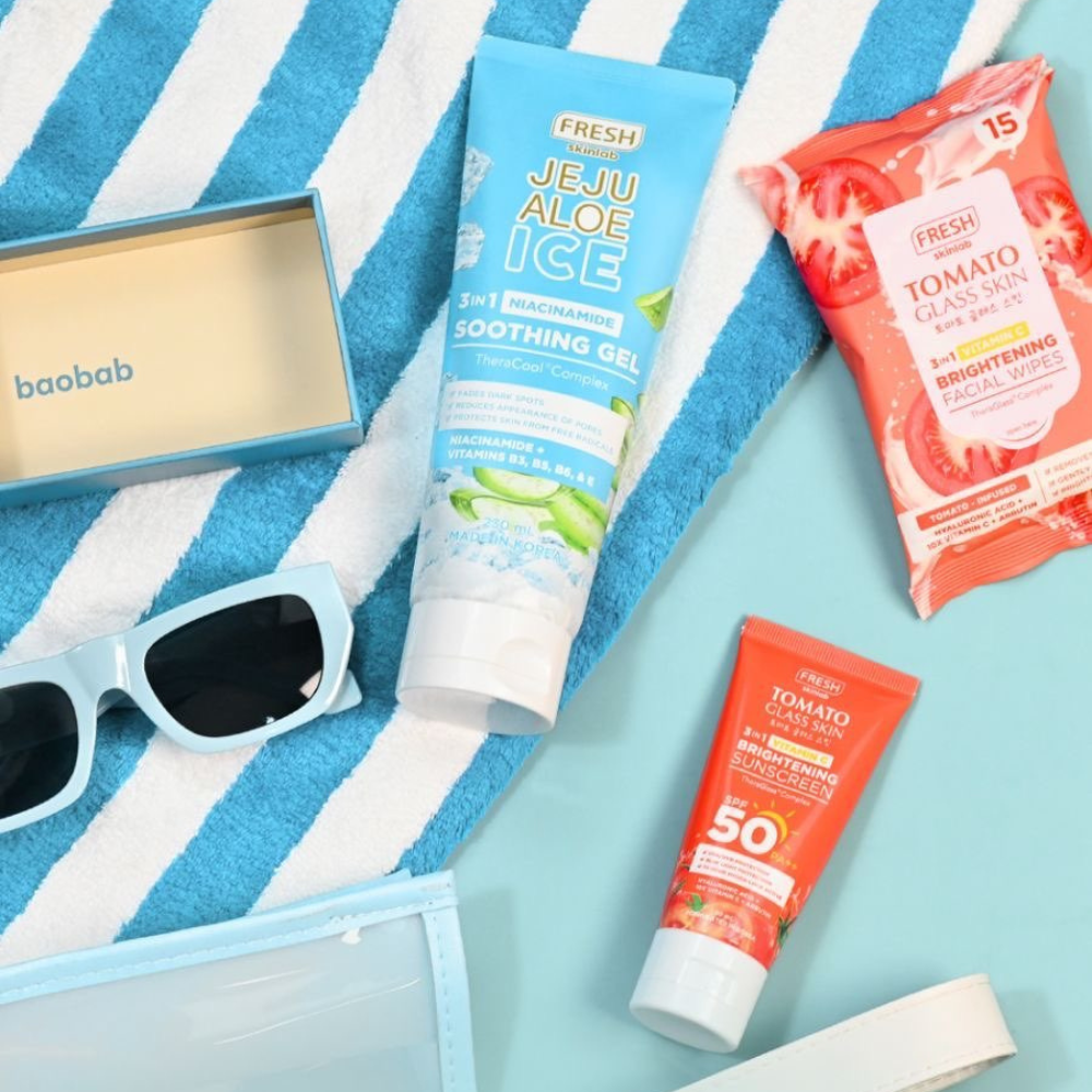 Fresh Skinlab Philippines Tomato Glass Skin 3 in 1 Vit C Brightening Facial Wipes