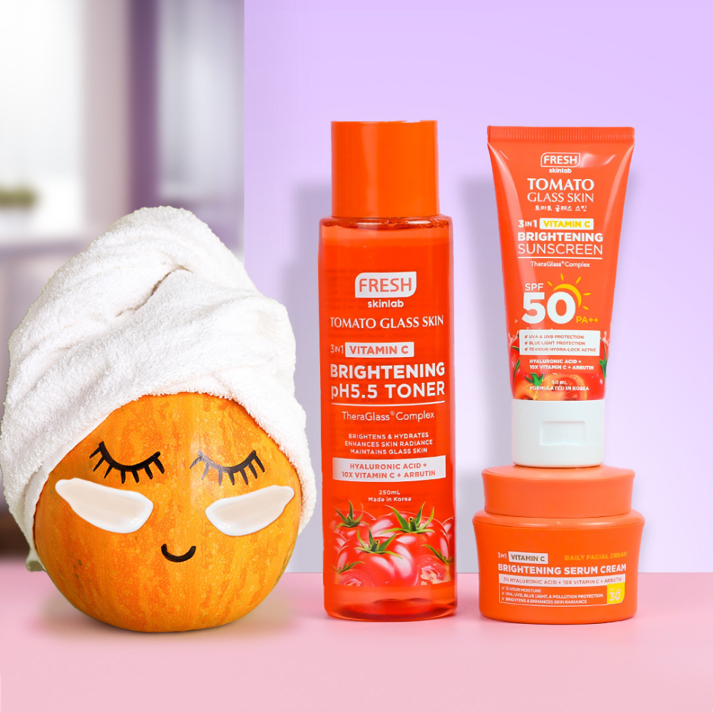 Fresh Skinlab Philippines Tomato Glass Skin 3 in 1 Vitamin C Brighteni…