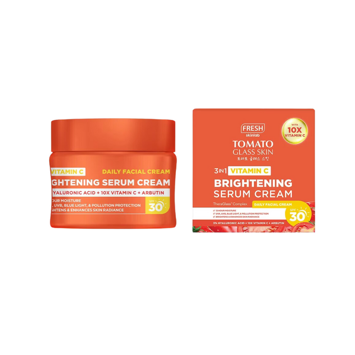 Fresh Skinlab Tomato Glass Skin 3 in 1 Vitamin C Brightening Serum Cream 40ml