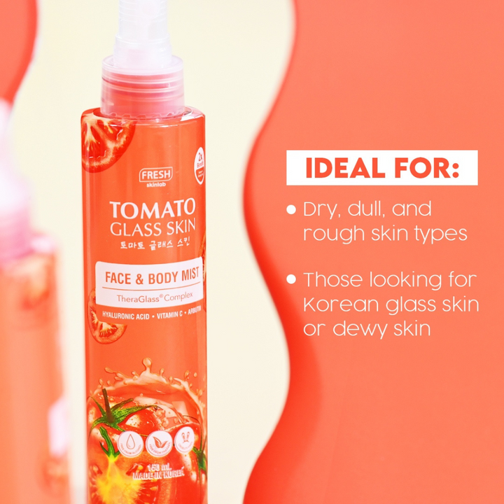 Fresh Skinlab Philippines 3 in 1 Vitamin C Tomato Glass Skin Face And Body Mist with UV Protection