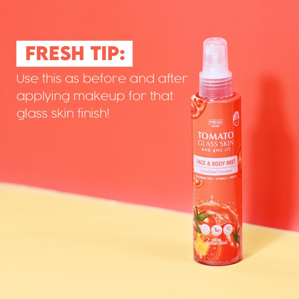 Fresh Skinlab Philippines 3 in 1 Vitamin C Tomato Glass Skin Face And Body Mist with UV Protection