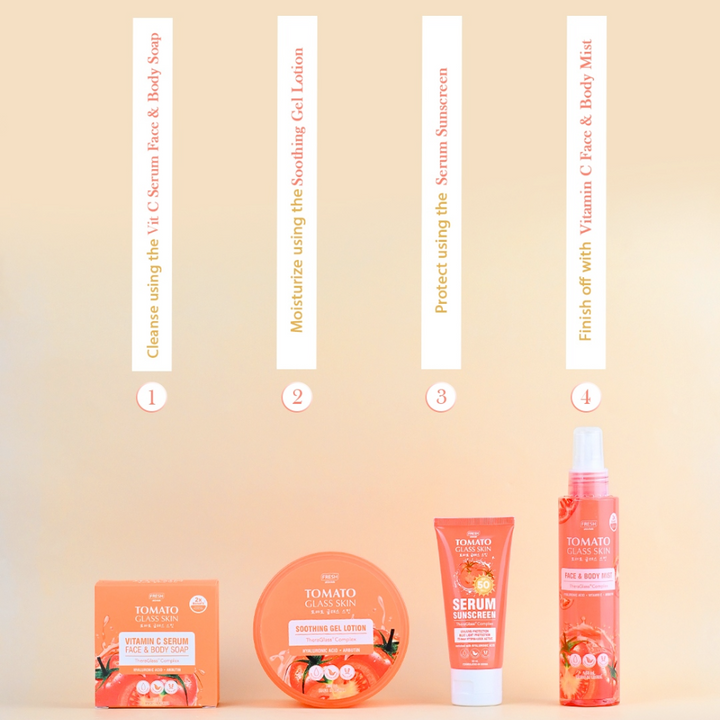 Tomato Glass Skin Vitamin C Serum Soap