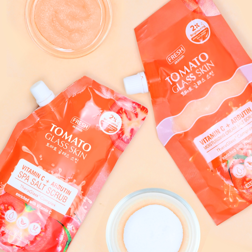 Tomato Glass Skin Vitamin C + Arbutin Spa Salt Scrub