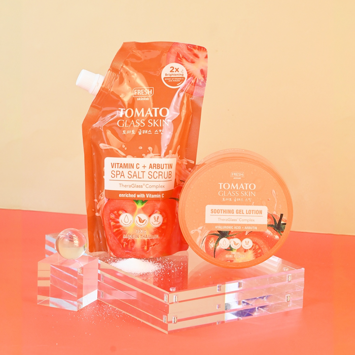 Tomato Glass Skin Vitamin C + Arbutin Spa Salt Scrub