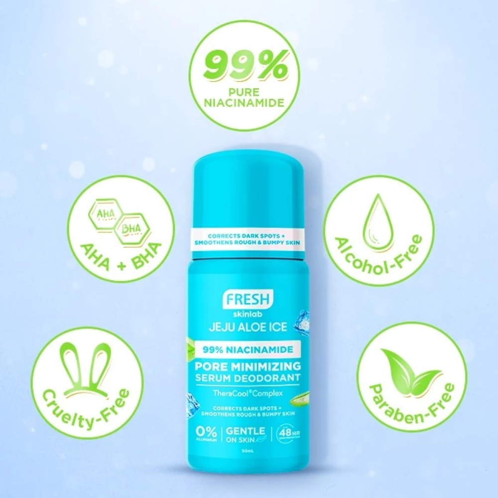 Fresh Skinlab Jeju Aloe Ice Pore Minimizing Serum Deodorant — 50ml