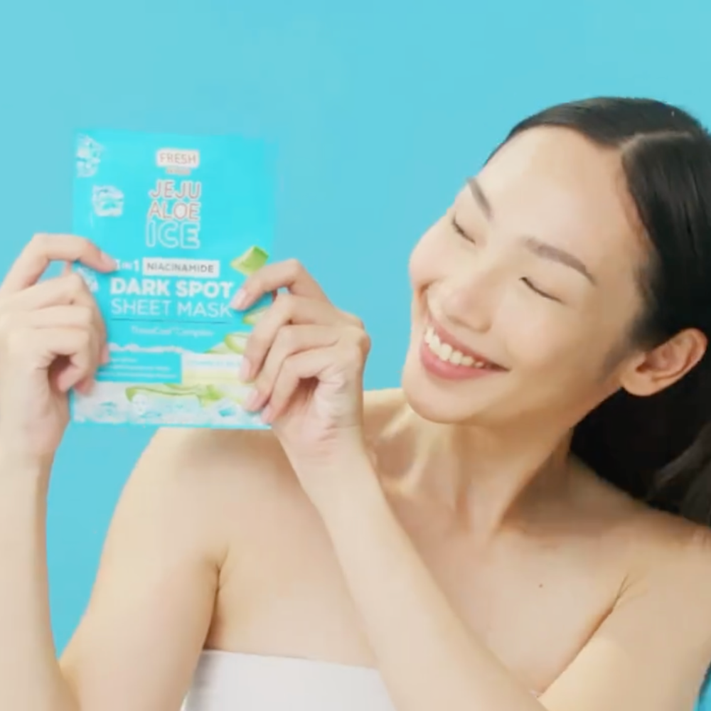 Fresh Skinlab Jeju Aloe Ice 3 in 1 Niacinamide Dark Spot Sheet Mask
