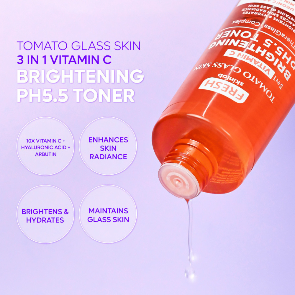 Tomato Glass Skin 3 in 1 Vit C Brightening Toner 250ml