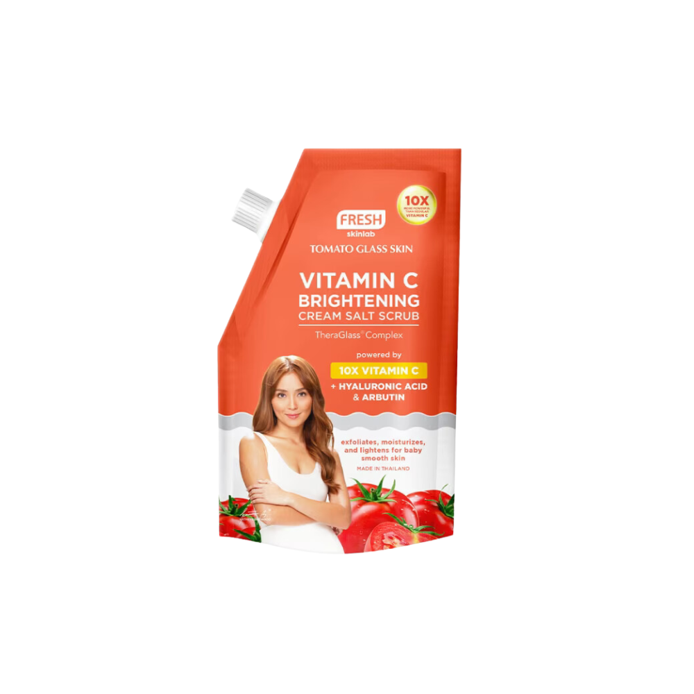 Fresh Skinlab Tomato Glass Skin Vitamin C + Arbutin Moisturizing Cream Salt Scrub Kathryn Bernardo