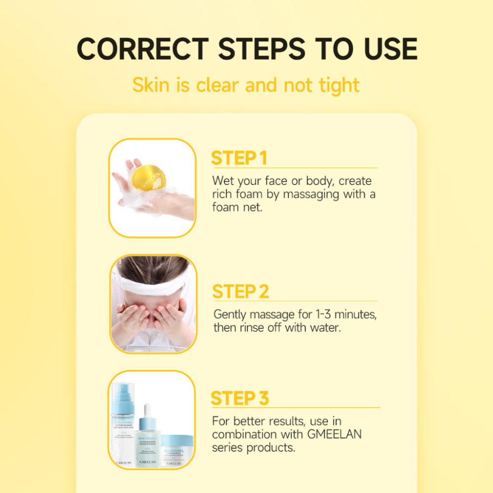 Gmeelan Calendula Gold Brightening Essential Oil Soap 24k