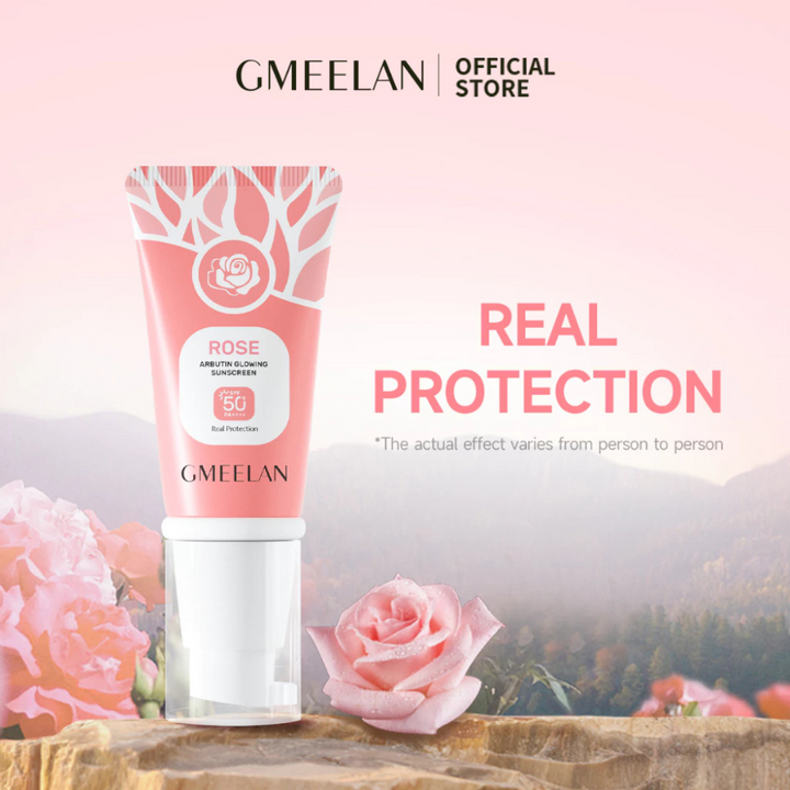 Gmeelan Rose Arbutin Glowing Sunscreen SPF50 PA +++