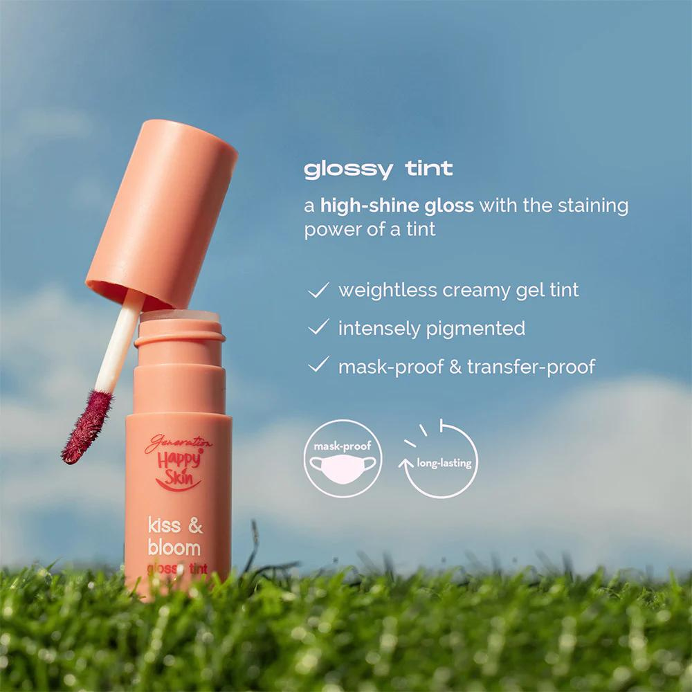 Happy Skin Cosmetics Kiss & Bloom Glossy Tint - Lit